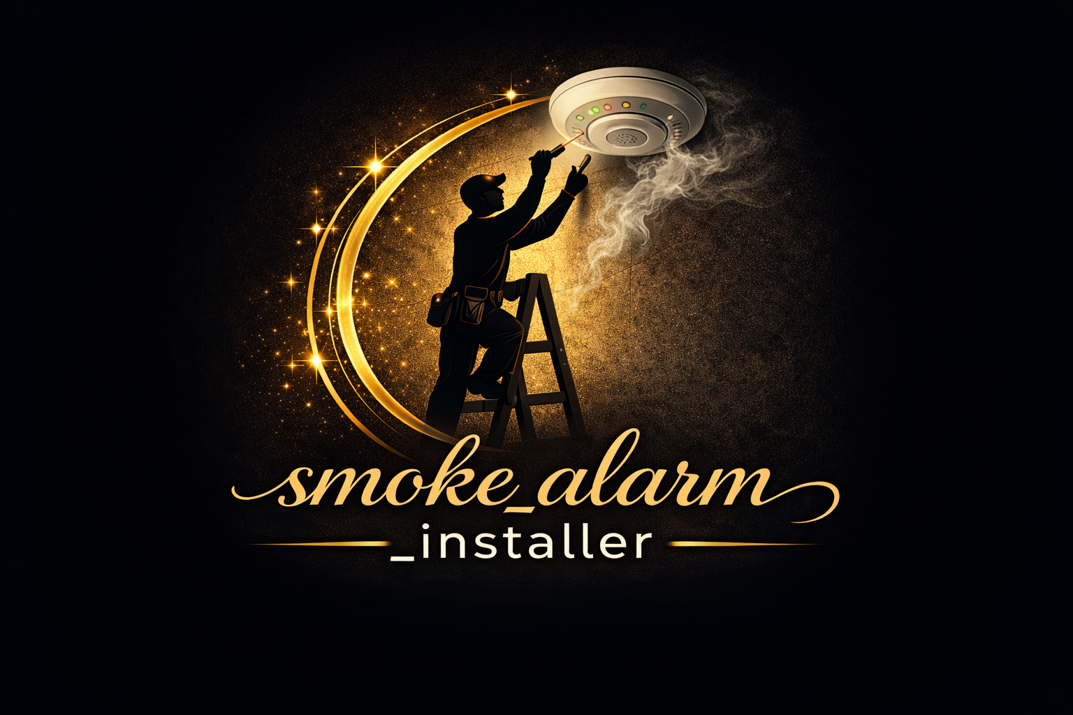 Smoke Alarm Installer Sale Logo